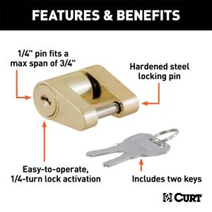 CURT - CURT Coupler Lock 23022 - Image 2