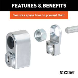 CURT - CURT Spare Tire Lock 23562 - Image 3