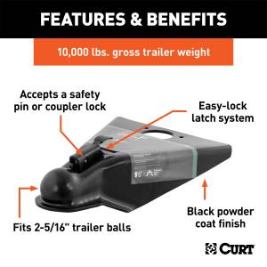 CURT - CURT A-Frame Coupler 25200 - Image 2