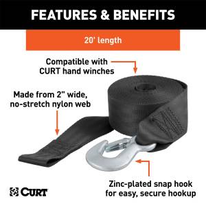 CURT - CURT Winch Strap 29007 - Image 2