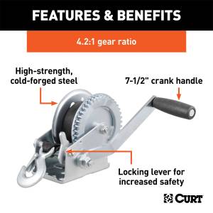 CURT - CURT Hand Winch 29435 - Image 2