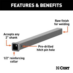 CURT - CURT Receiver Tube 49360 - Image 2