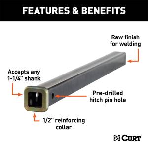 CURT - CURT Receiver Tube 49524 - Image 2