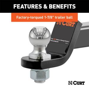 CURT - CURT Class III Loaded Ball Mount 45035 - Image 4