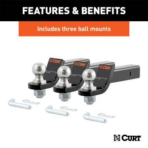CURT - CURT Class III Loaded Ball Mount 45037 - Image 5