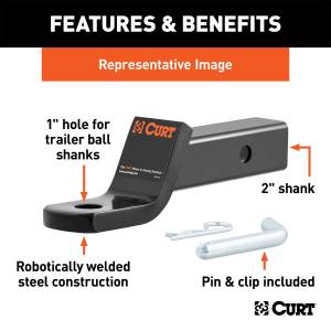 CURT - CURT Class III Ball Mount 45052 - Image 3