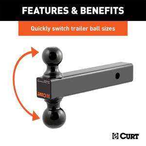 CURT - CURT Class III/IV Multi Ball Mount 45660 - Image 3