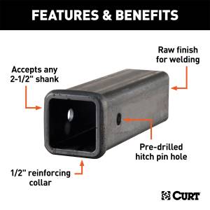 CURT - CURT Receiver Tube 49510 - Image 2