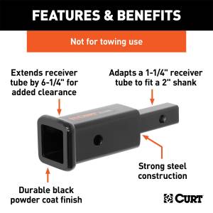 CURT - CURT Receiver Adapters/Extenders 45785 - Image 2