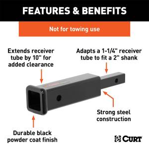 CURT - CURT Receiver Adapters/Extenders 45790 - Image 2