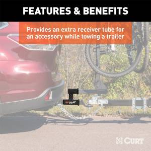 CURT - CURT Dual Receiver Tube Extension 45792 - Image 3