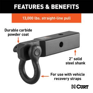 CURT - CURT Tow Strap Mount 45824 - Image 2