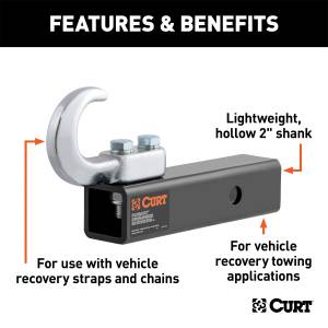CURT - CURT Tow Hook Mount 45825 - Image 2