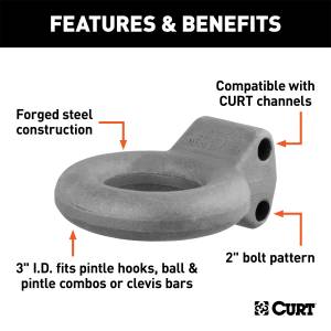 CURT - CURT Adjustable Eye Drawbar 48600 - Image 2