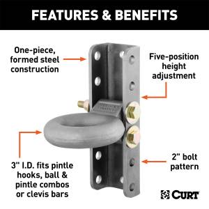 CURT - CURT Adjustable Eye Kit 48640 - Image 3