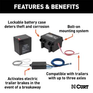 CURT - CURT Soft-Trac I Lockable Breakaway System 52041 - Image 2