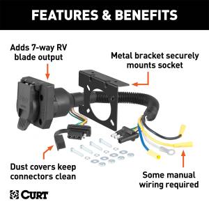 CURT - CURT Duplex Electrical Adapters 57672 - Image 2