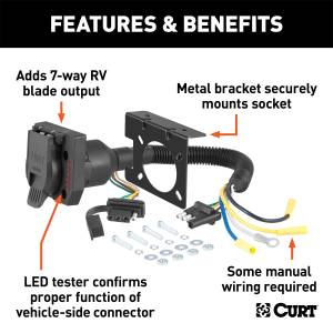 CURT - CURT Duplex Electrical Adapters 57674 - Image 2