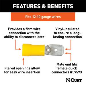 CURT - CURT Insulated Quick Connector 59433 - Image 2
