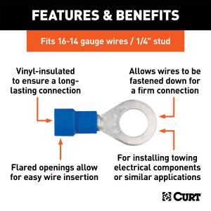 CURT - CURT Insulated Ring Terminal 59522 - Image 2