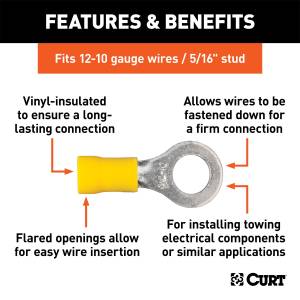CURT - CURT Insulated Ring Terminal 59556 - Image 2