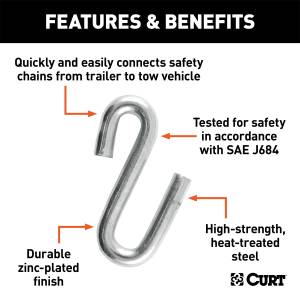 CURT - CURT Class IV Certified S-Hook 81620 - Image 2