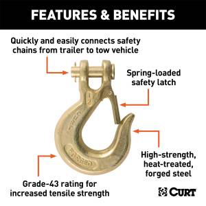 CURT - CURT Class V Clevis Safety Latch Hook 81910 - Image 2