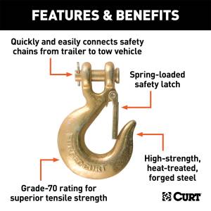 CURT - CURT Class V Clevis Safety Latch Hook 81950 - Image 2