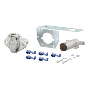 CURT - CURT 6-Way Round Connector Plug and Socket Kit 58093 - Image 1
