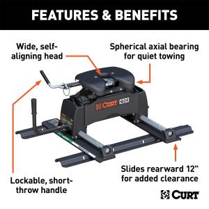 CURT - CURT Q24 Fifth Wheel Head Unit 16646 - Image 3