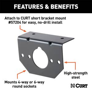 CURT - CURT Trailer Wire Connector Bracket 57207 - Image 3