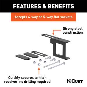 CURT - CURT Trailer Wire Connector Bracket 58002 - Image 2