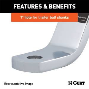 CURT - CURT Class III Ball Mount 45290 - Image 5