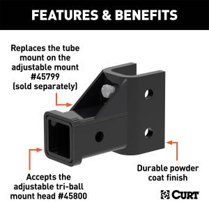 CURT - CURT Receiver Tube 45802 - Image 2