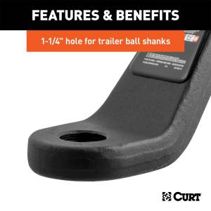 CURT - CURT Class V Commercial Duty Ball Mount 45456 - Image 5