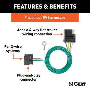 CURT - CURT Towed-Vehicle RV Harness Add-On 58918 - Image 3