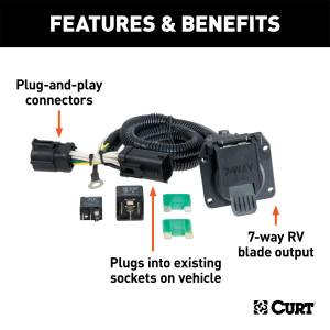 CURT - CURT Custom Wiring Harness 55242 - Image 2