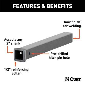 CURT - CURT Receiver Tube 49240 - Image 2