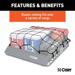 CURT - CURT Roof Mounted Cargo Rack Net 18200 - Image 5