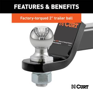 CURT - CURT Class III Loaded Ball Mount 45036 - Image 4