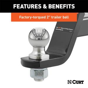 CURT - CURT Class III Loaded Ball Mount 45056 - Image 4
