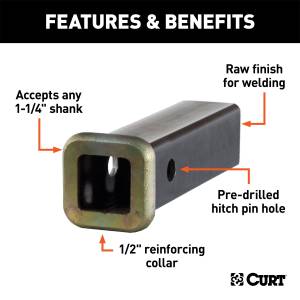 CURT - CURT Receiver Tube 49506 - Image 2