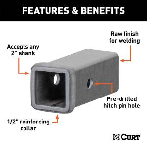 CURT - CURT Receiver Tube 49060 - Image 2