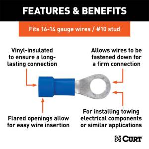 CURT - CURT Insulated Ring Terminal 59521 - Image 2