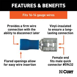 CURT - CURT Insulated Quick Connector 59592 - Image 2
