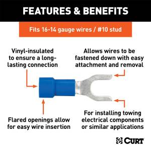 CURT - CURT Insulated Spade Terminal 59621 - Image 2