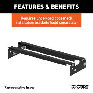 CURT - CURT Gooseneck Hitch Fixed Ball Plate 61100 - Image 4
