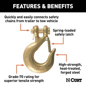 CURT - CURT Class V Clevis Safety Latch Hook 81940 - Image 2