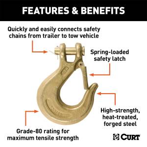 CURT - CURT Class V Clevis Safety Latch Hook 81970 - Image 2