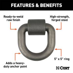 CURT - CURT Forged D-Ring/Brackets 83770 - Image 2